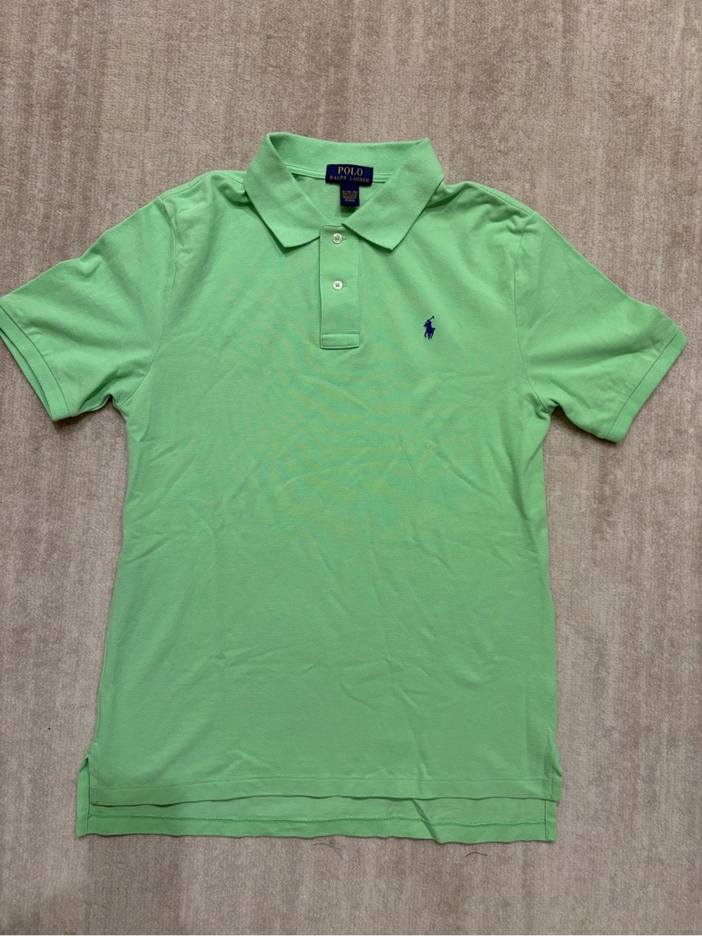 Polo by Ralph Lauren Light Green Short-Sleeve Polo with Navy Pony